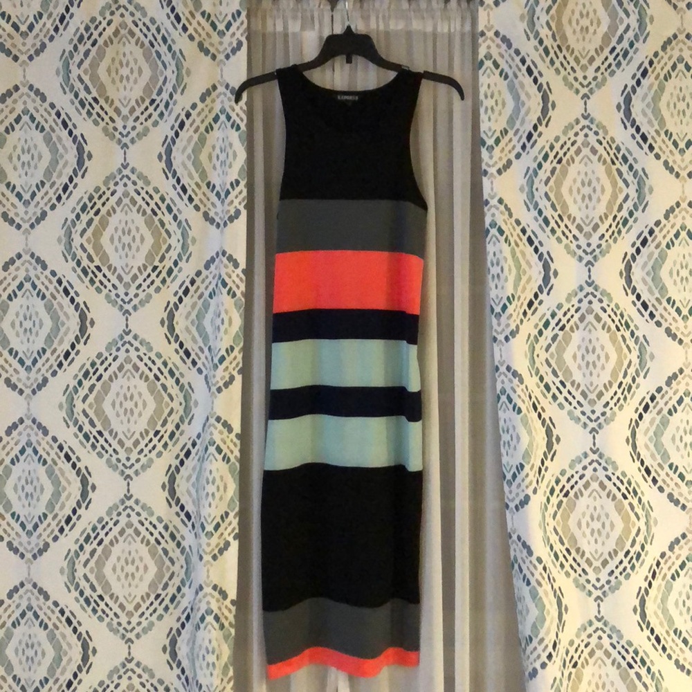 Stripe midi dress